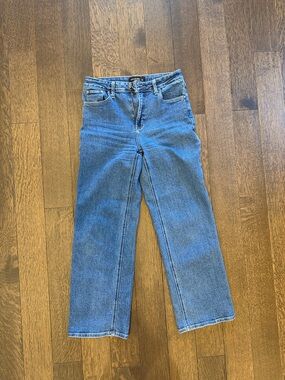 Just Black Denim Brand Classic High-Rise Straight Leg Blue Jeans